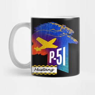 p51 Mustang Aircraft USA Mug